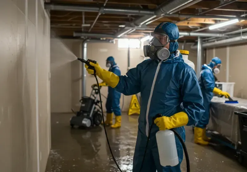 Basement Sanitization and Antimicrobial Treatment process in Cochran County, TX